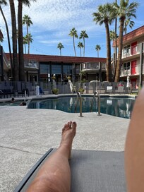 Beautiful afternoon by the pool