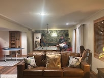 Basement entertainment area