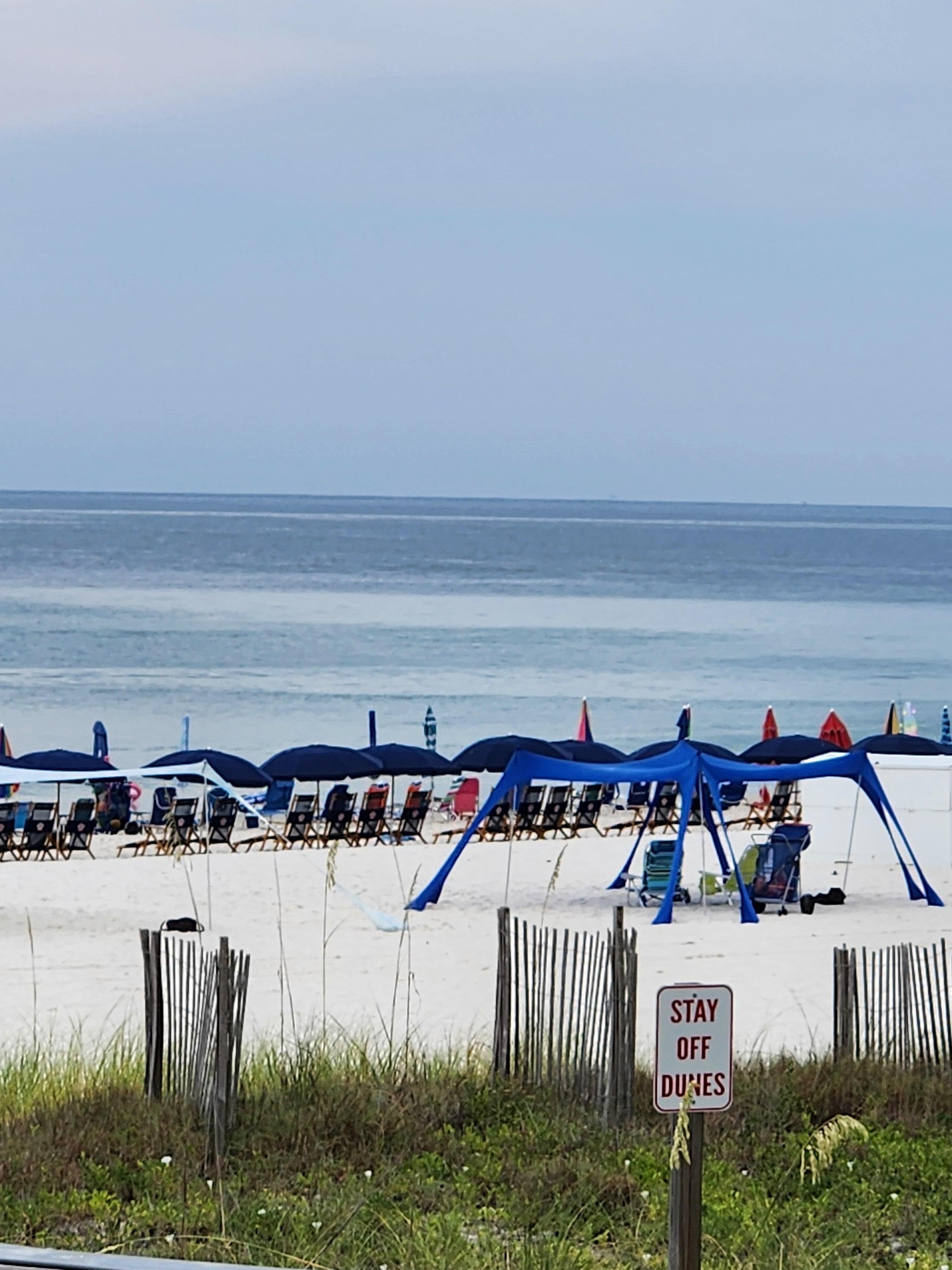 View from our 2nd floor balcony