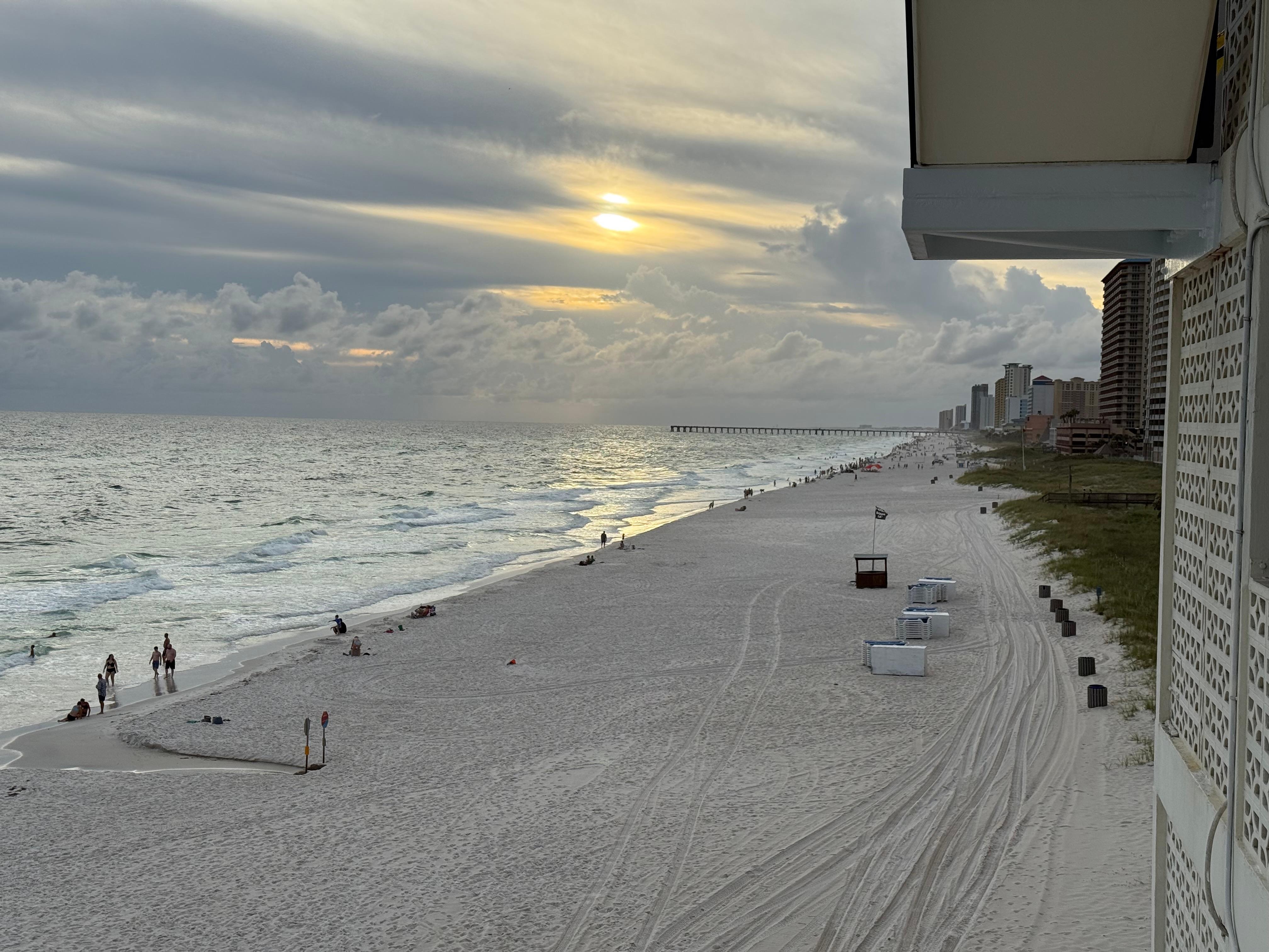 From balcony looking west