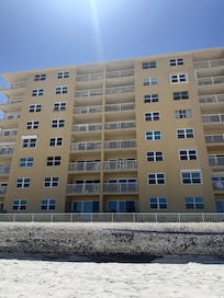 From beach