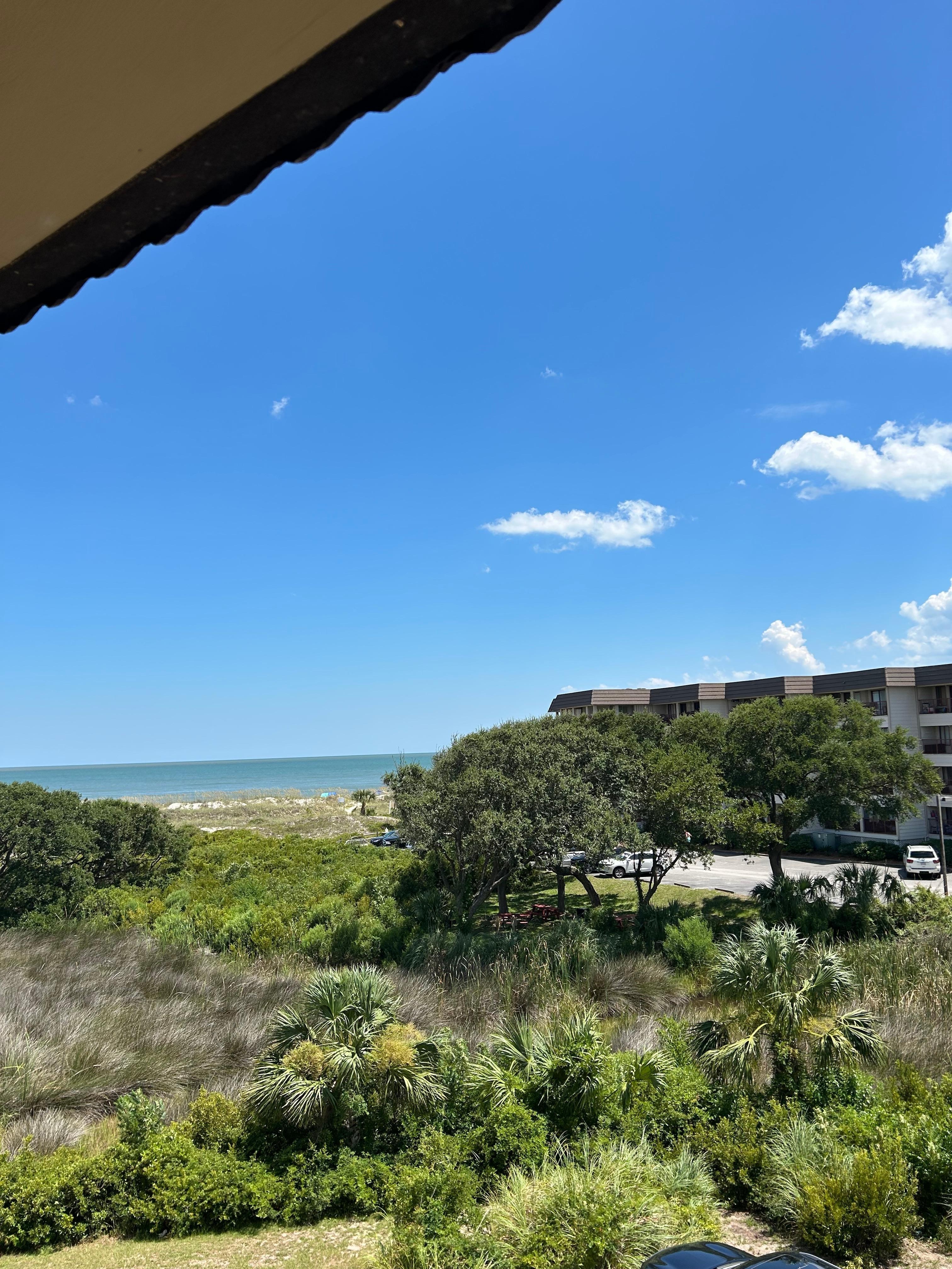 View of the ocean from the balcony 