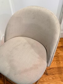 Looks like someone had an accident in this chair