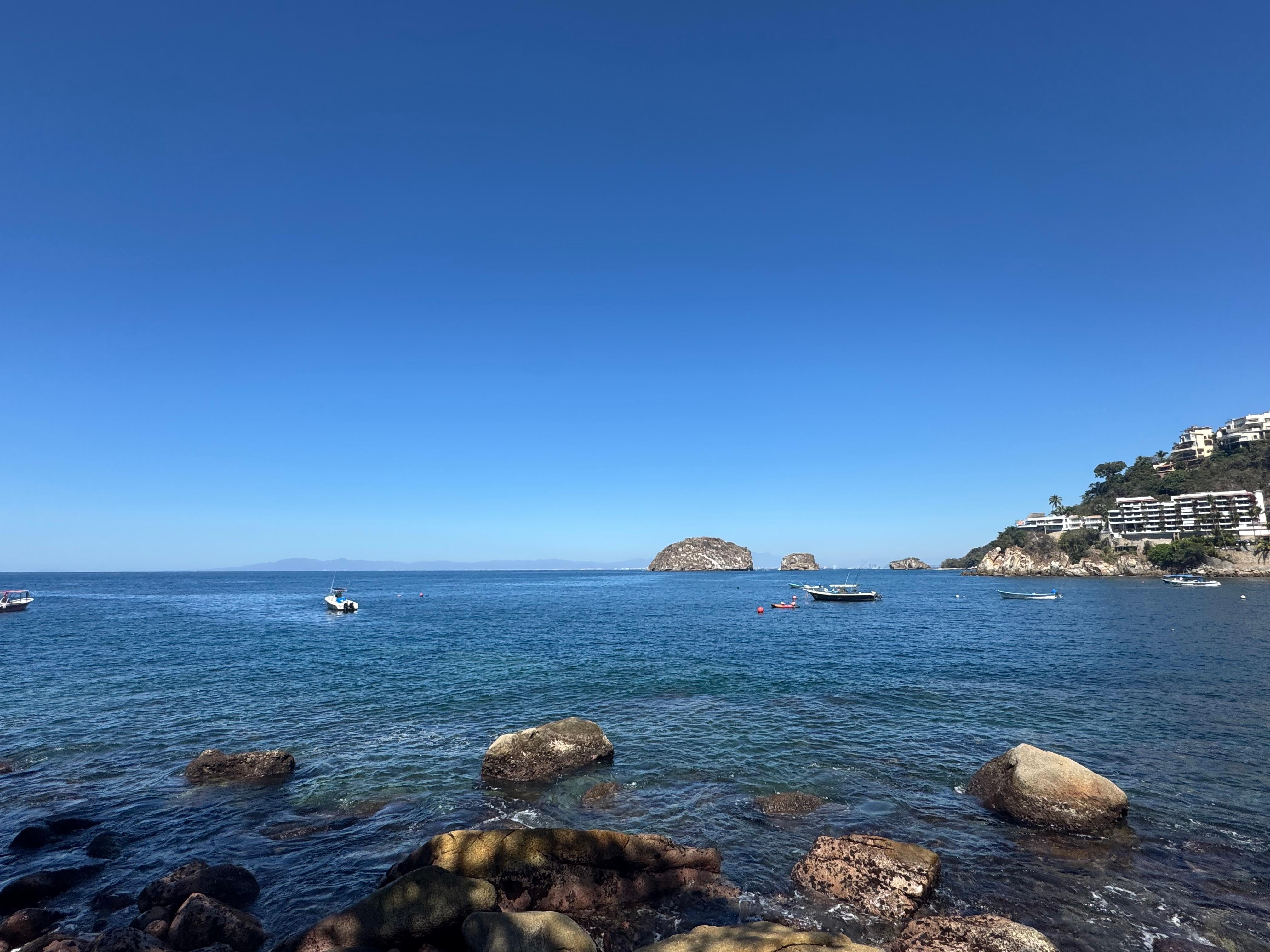 View from the bay of Los Arcos