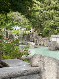 View of the village’s creek