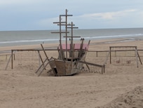 Strandblick vom Café