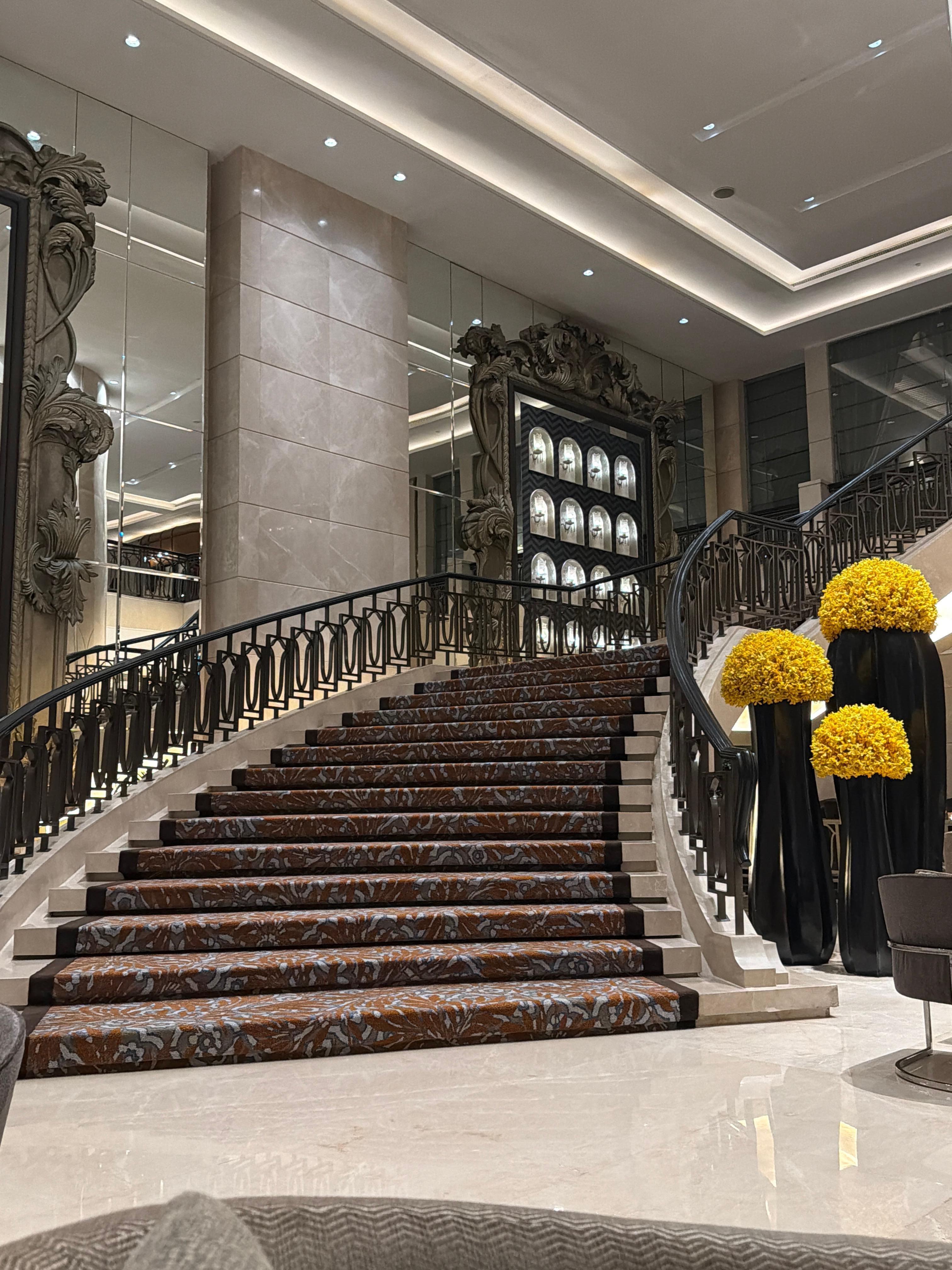 The staircase really is grand. 