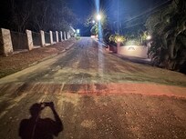 Further away picture taken to show some of the road that was not described where we bottomed out the rental car - you can see where other cars scrapped it as well