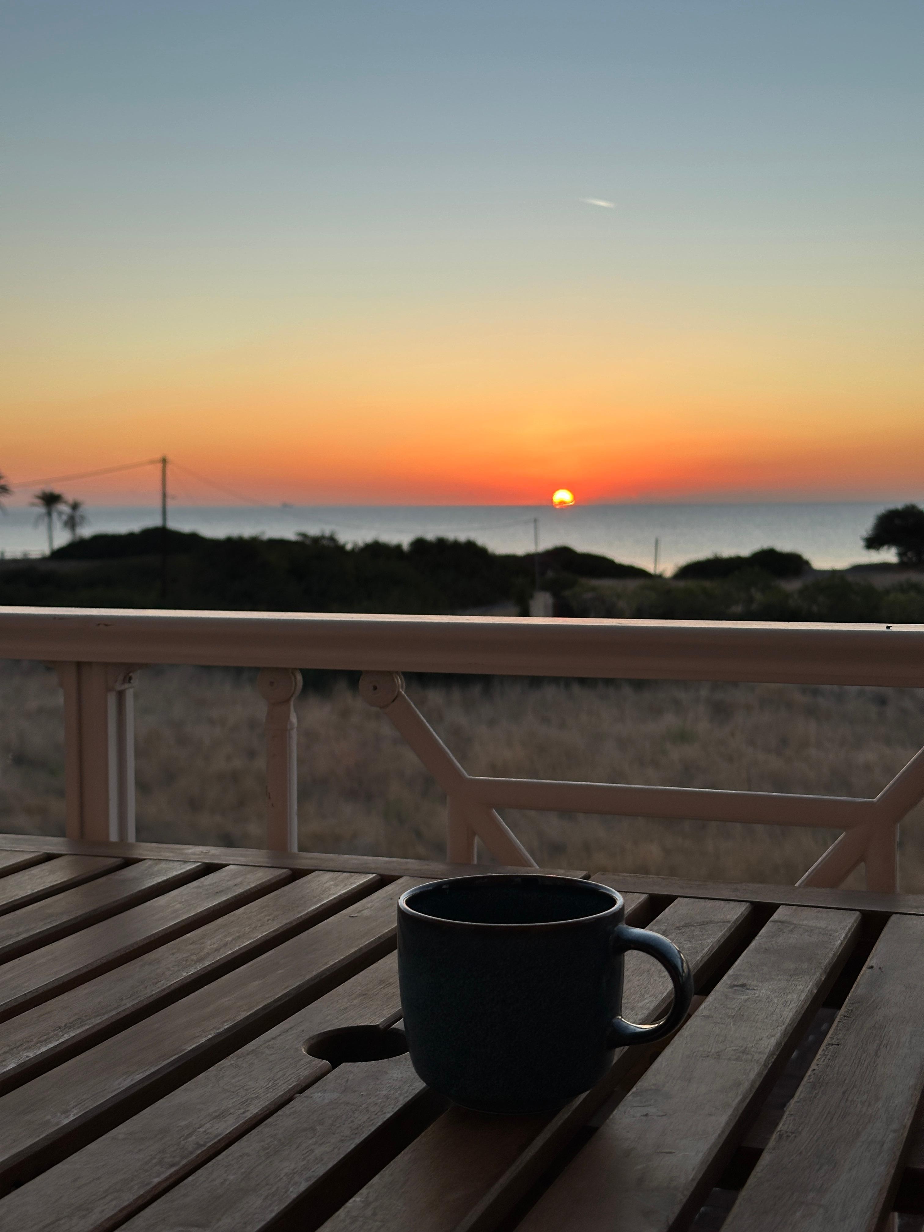 Sonnenaufgang vom Balkon