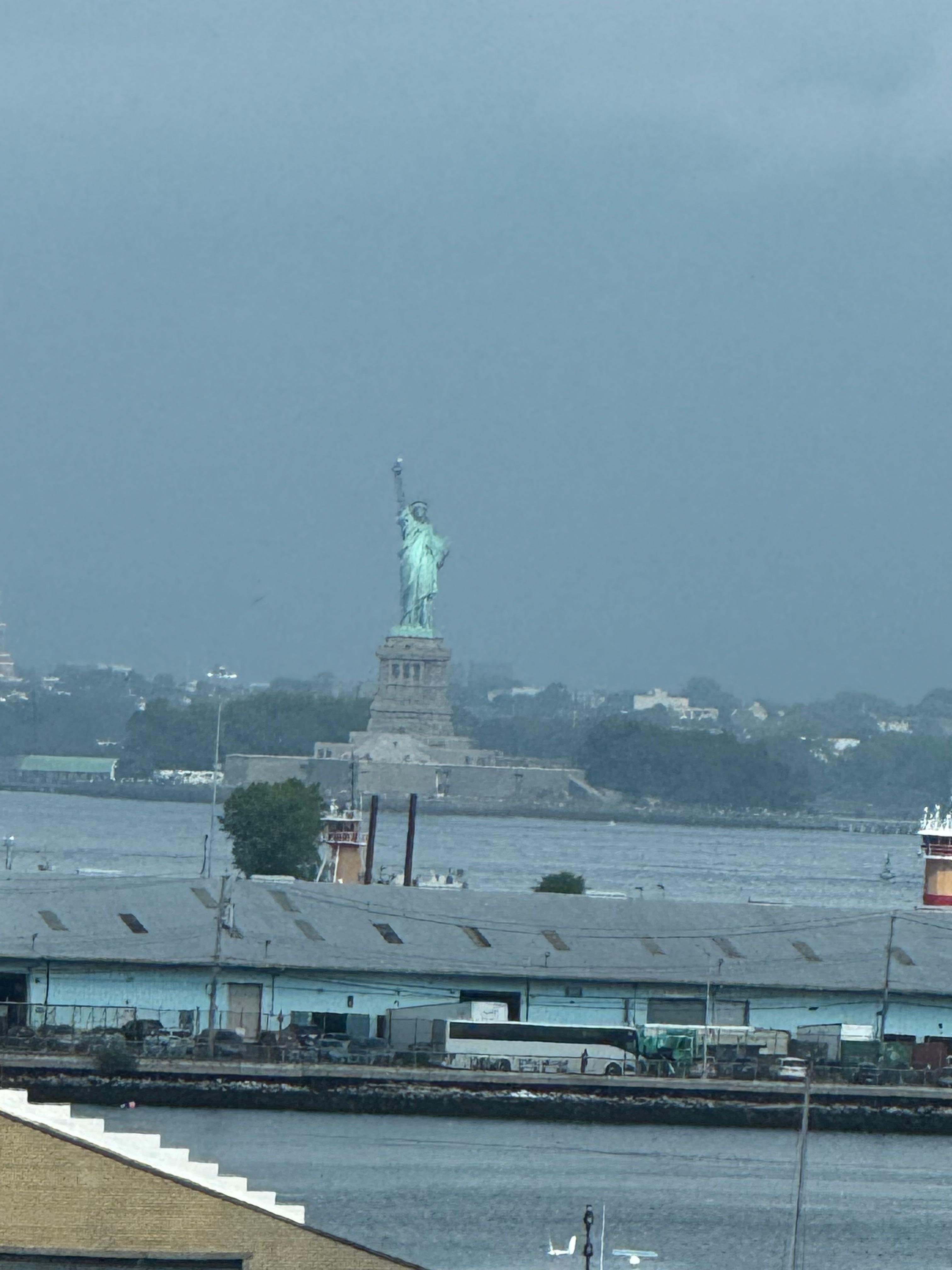Statue of Liberty right from my room!!!