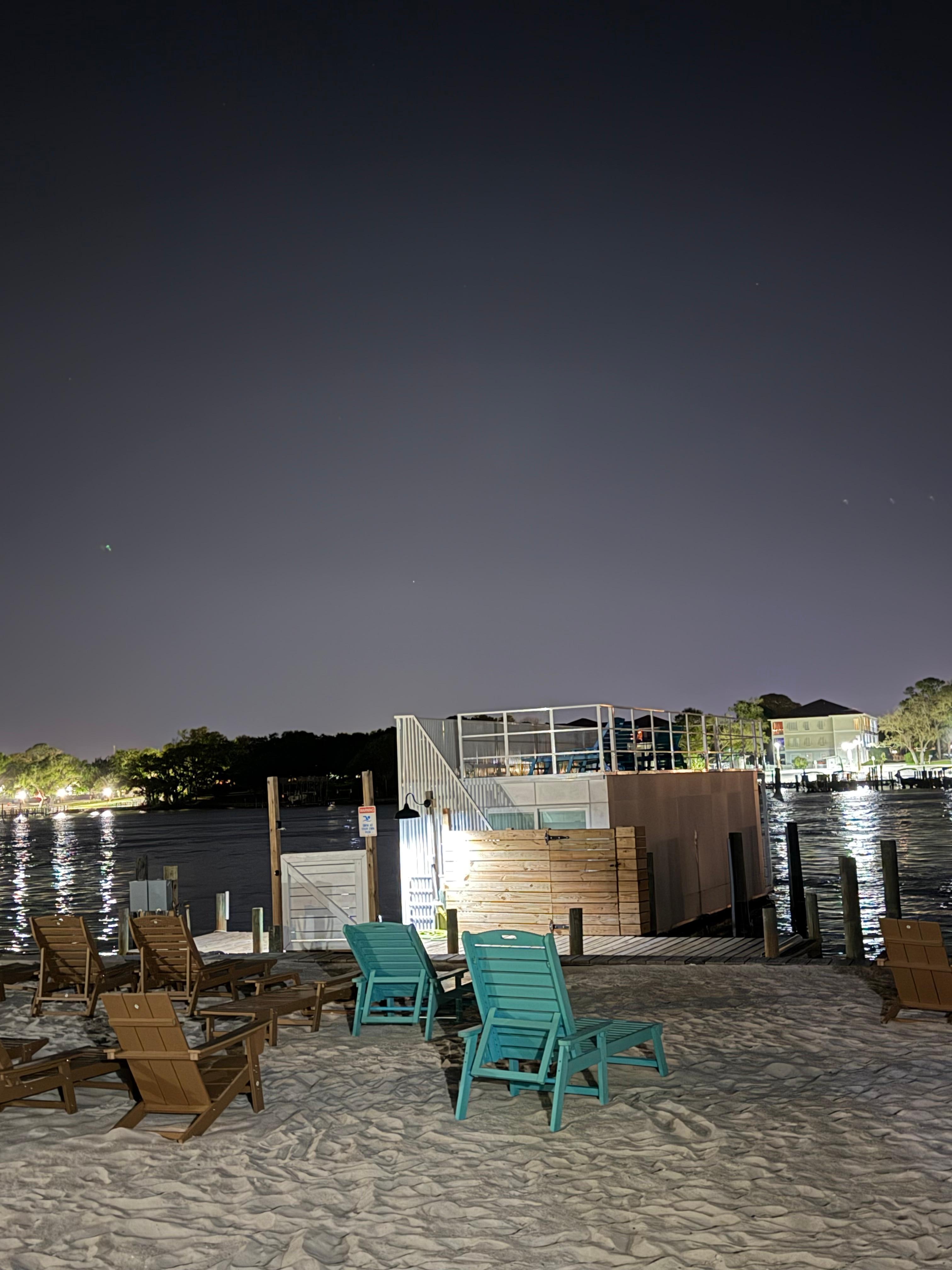 Was very nice to relax with a glass in wine looking out to the water 