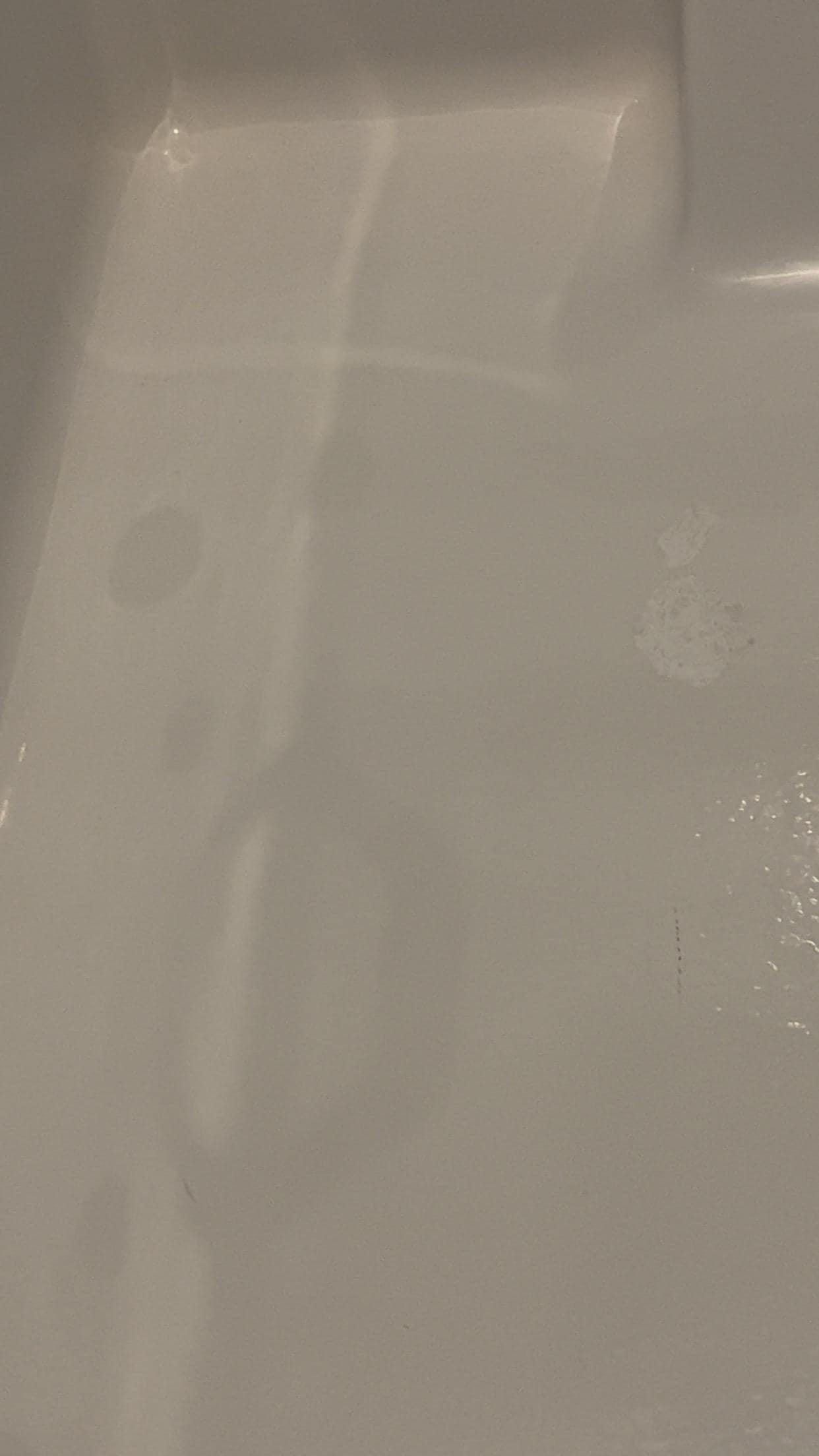 Tub stained and dirty