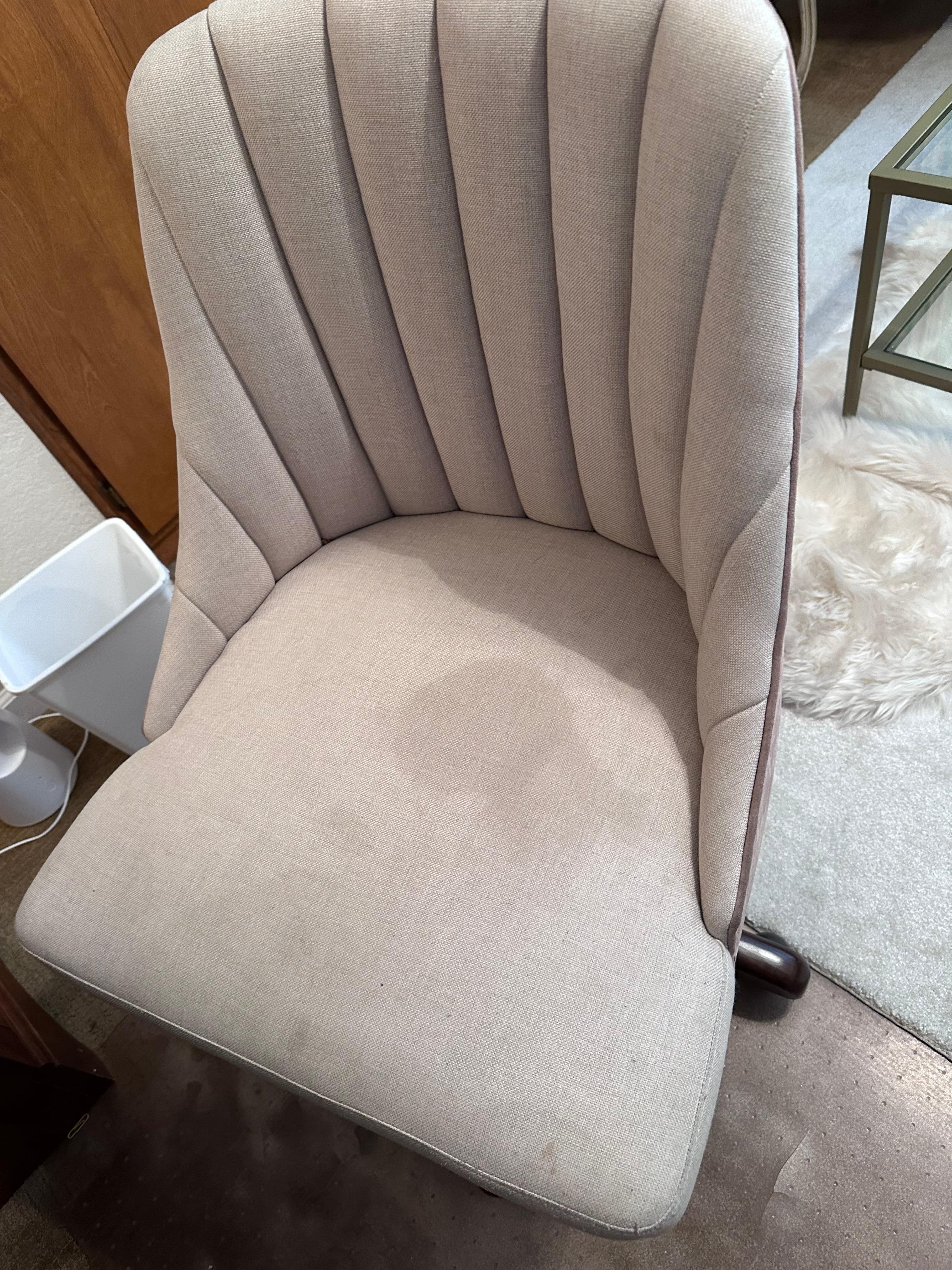 Stained office chair