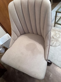 Stained office chair