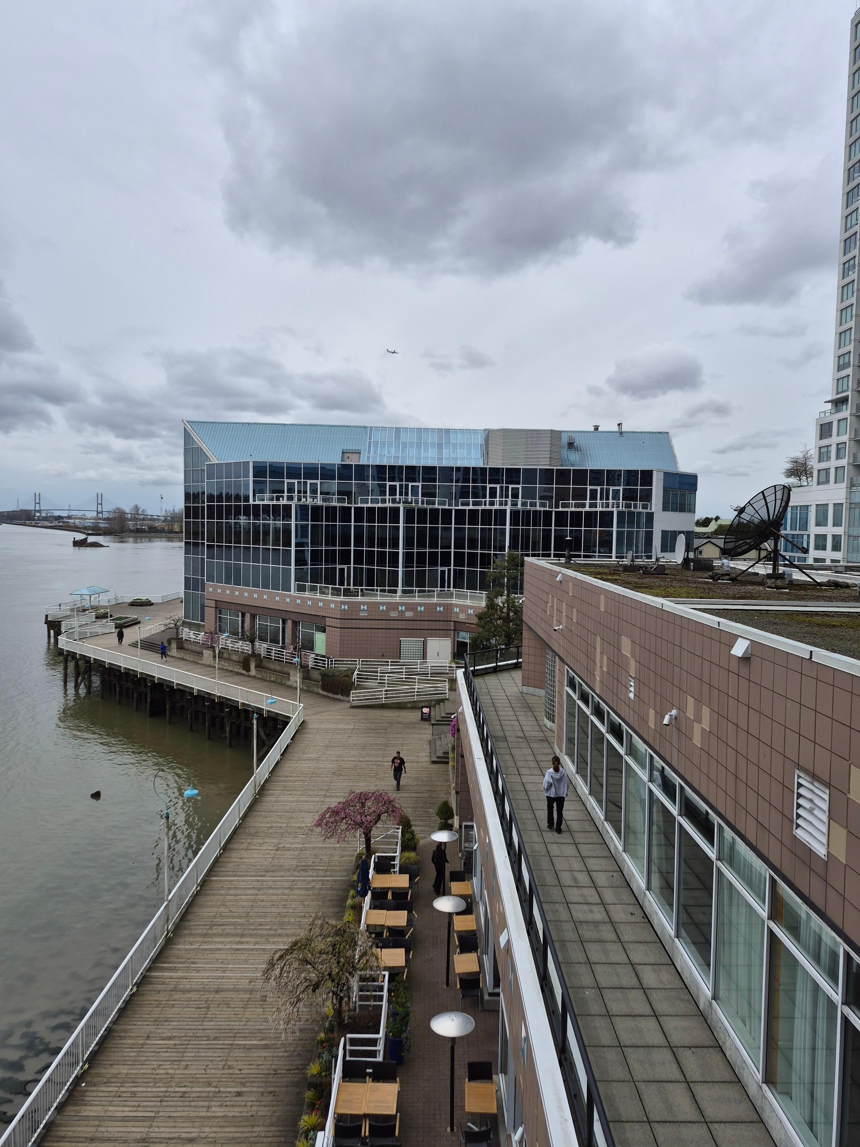 View from our room balcony.