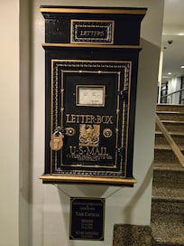 Original mail-box from Hotel Easton, now a time capsule