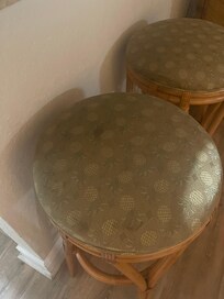 All furniture was stained and dirty