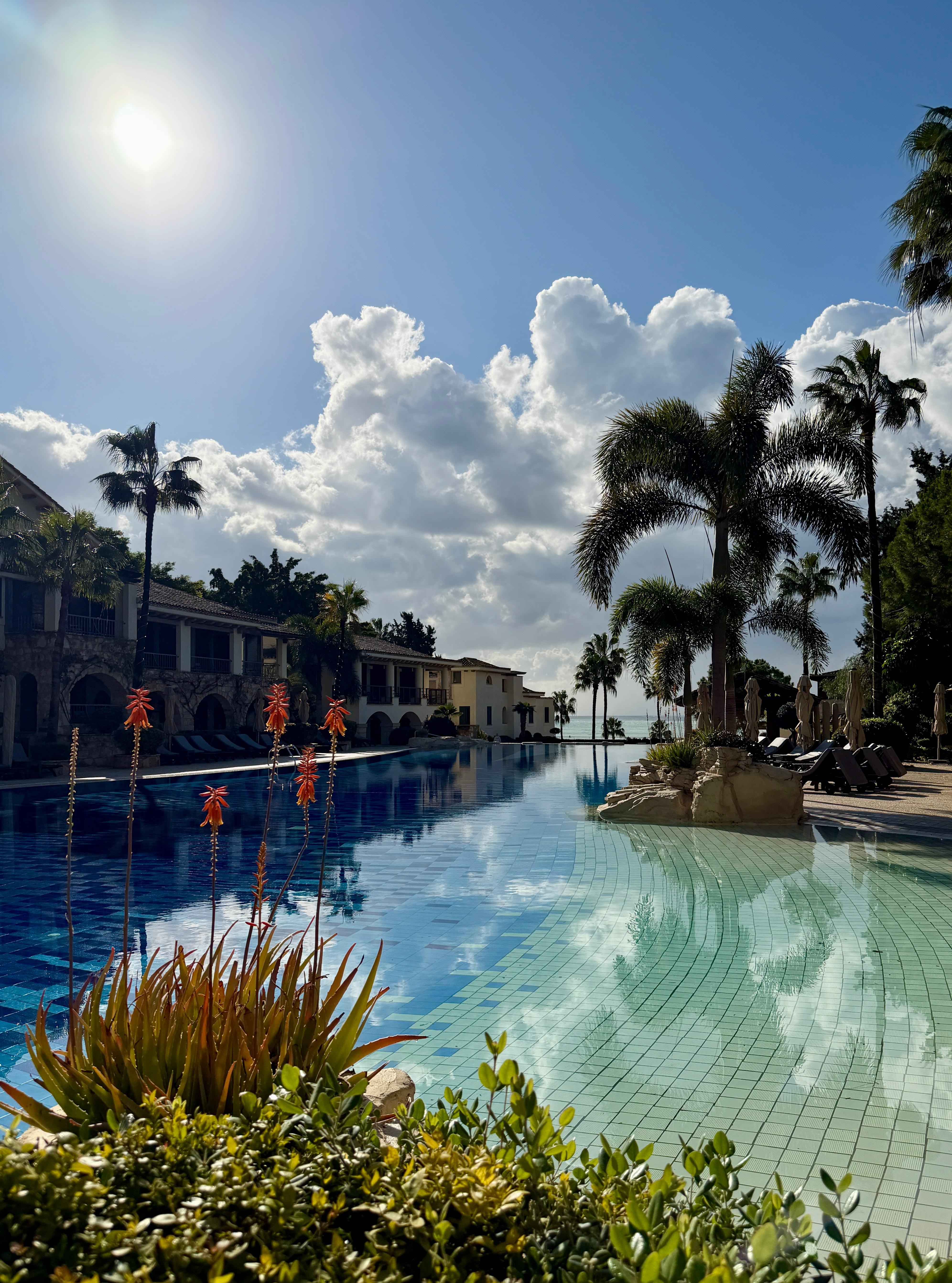 Stunning poolside area 