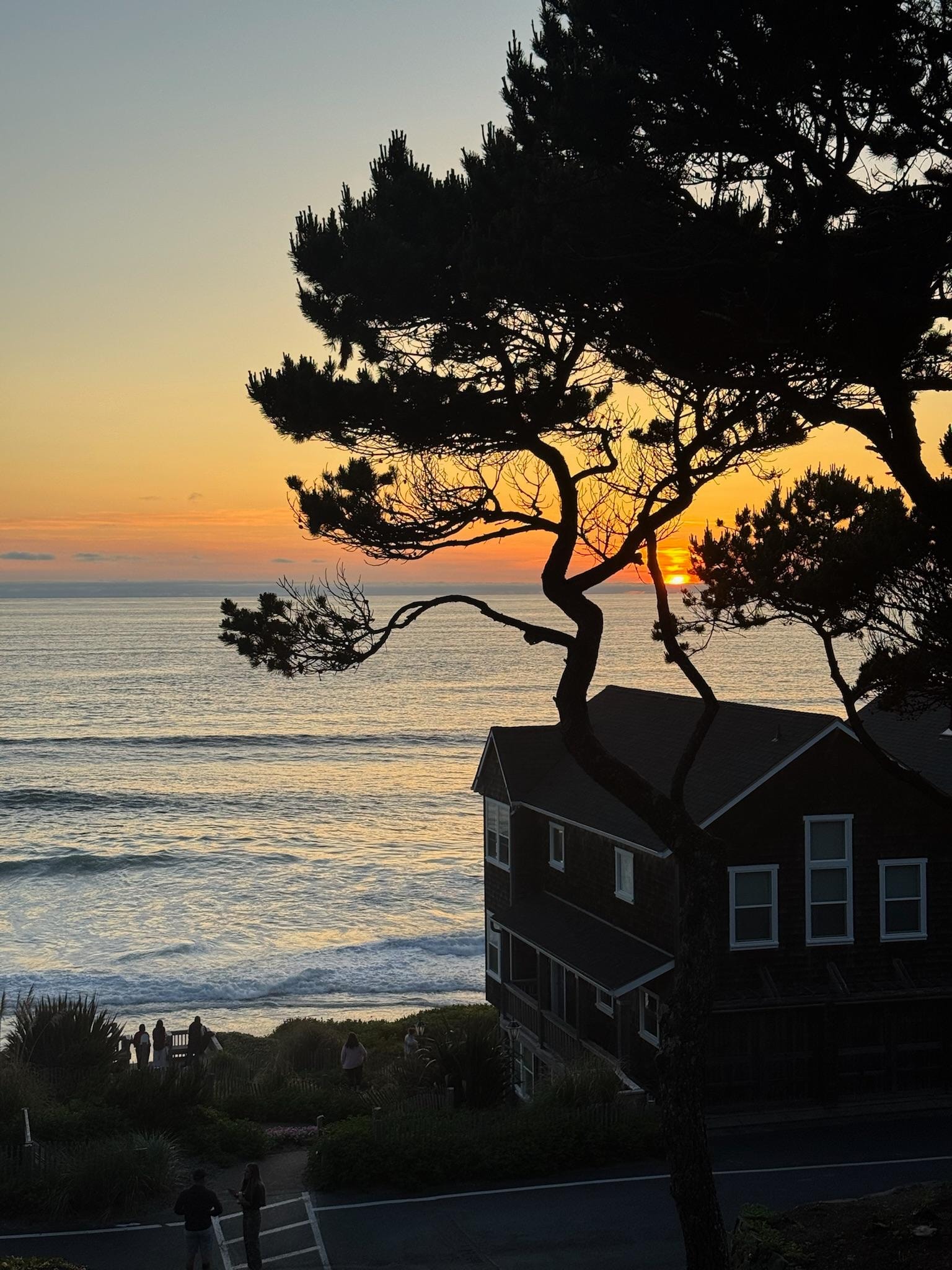 Sunset from the deck. 
