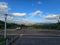 Afternoon view of Sapporo City from Asahiyama Memorial Park