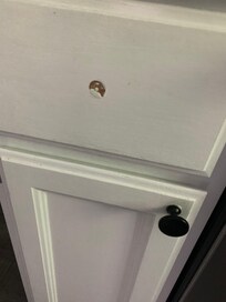 Kitchen knobs off