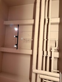 Pipe work in the room