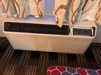 Disgusting heater that doesn’t regulate. Room was like a sauna