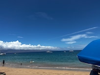 View sitting on the beach