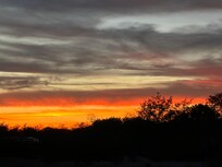 Sunset at the property on our last day