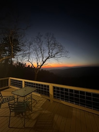 The fog broke for a little while a gave us a great sunset.