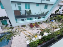 View of the courtyard