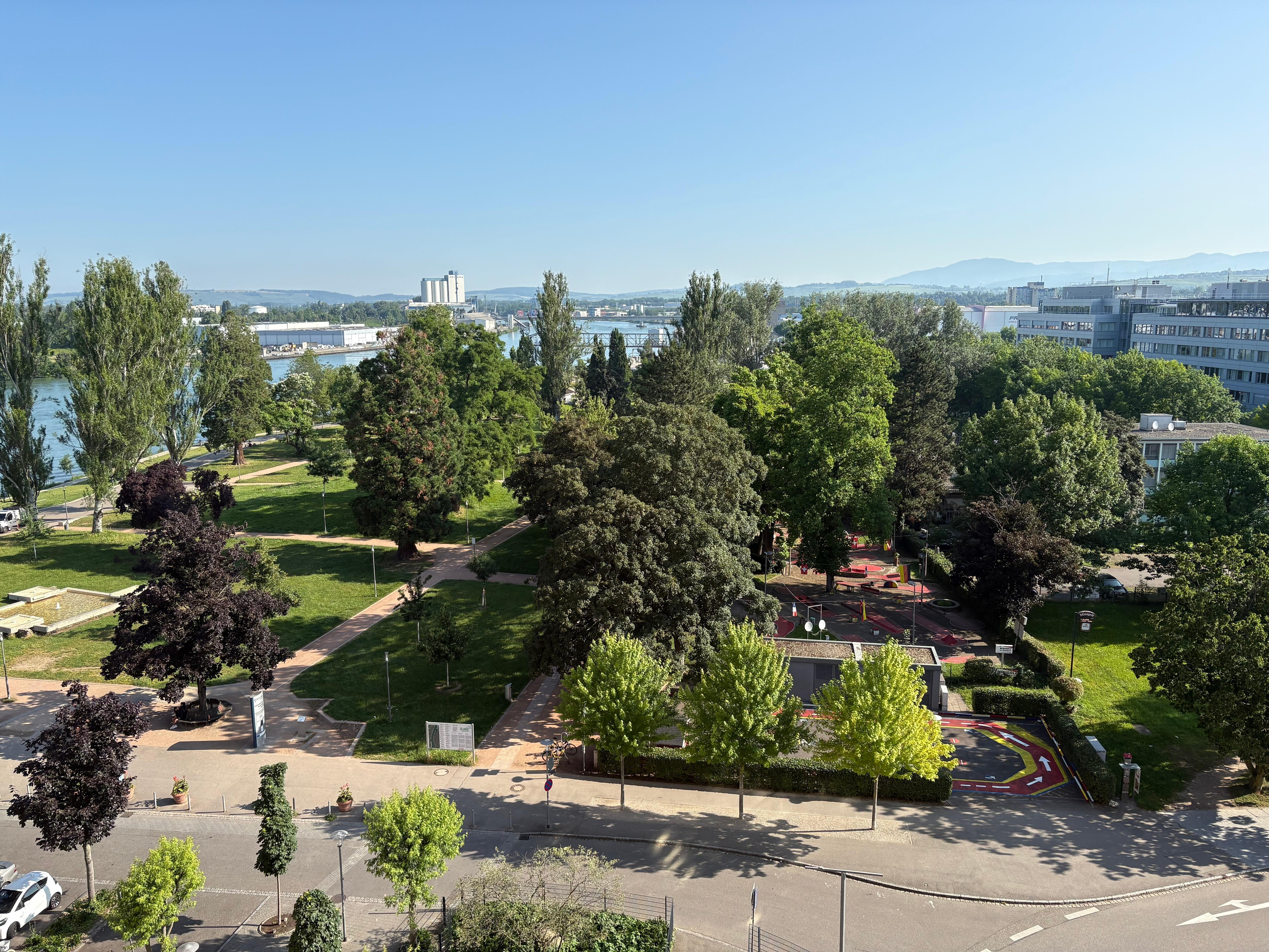 View from the terrace cafe on the 6th floor