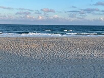At the closest beach access.