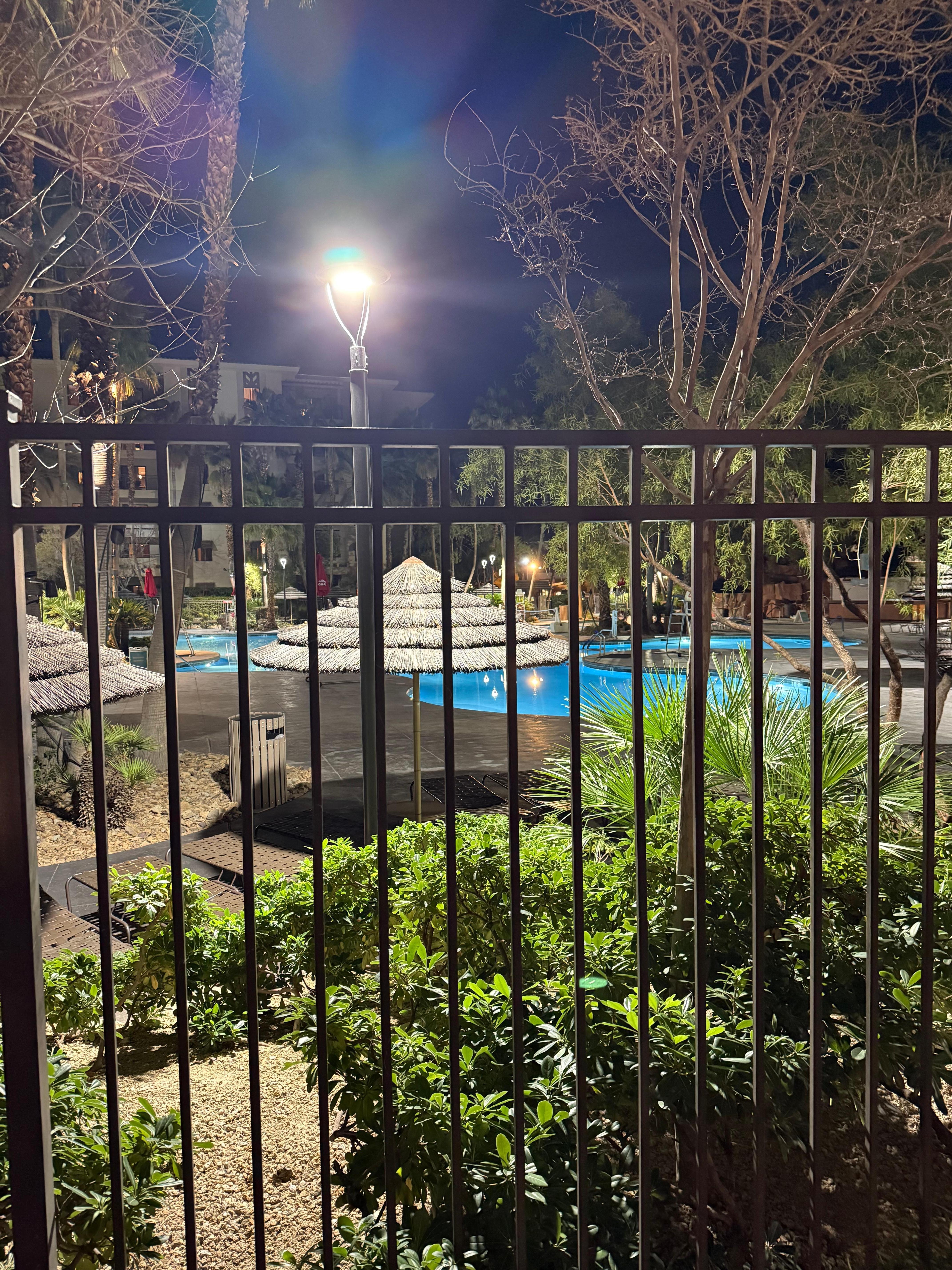 Pool at night