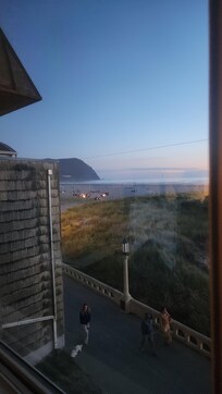 Lots of little fires on the beach.