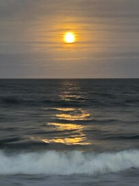 Harvest moon in Kitty Hawk