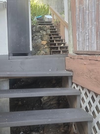 The steps were dangerous and hazardous.