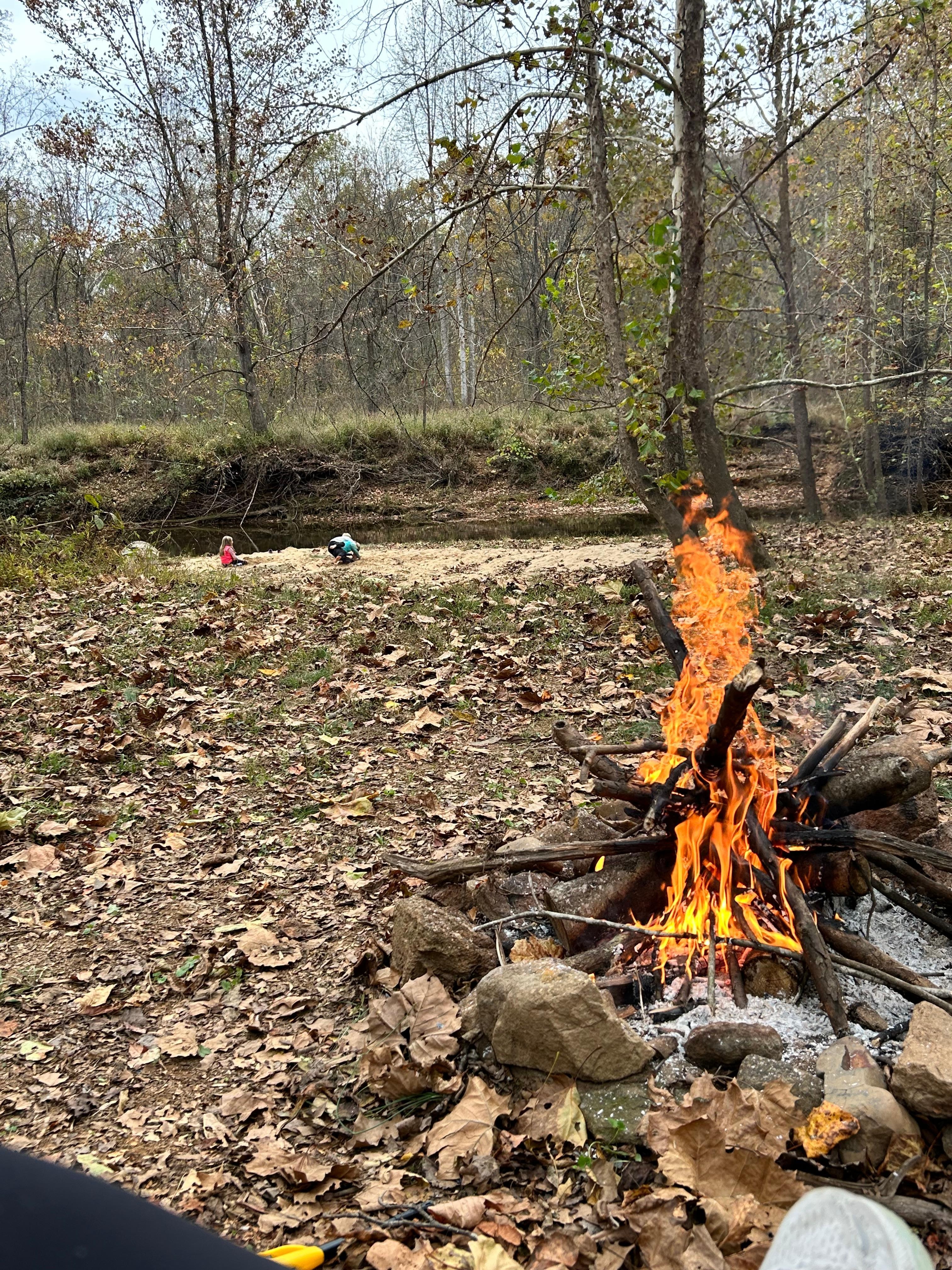 Fire pit by the water