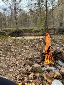 Fire pit by the water