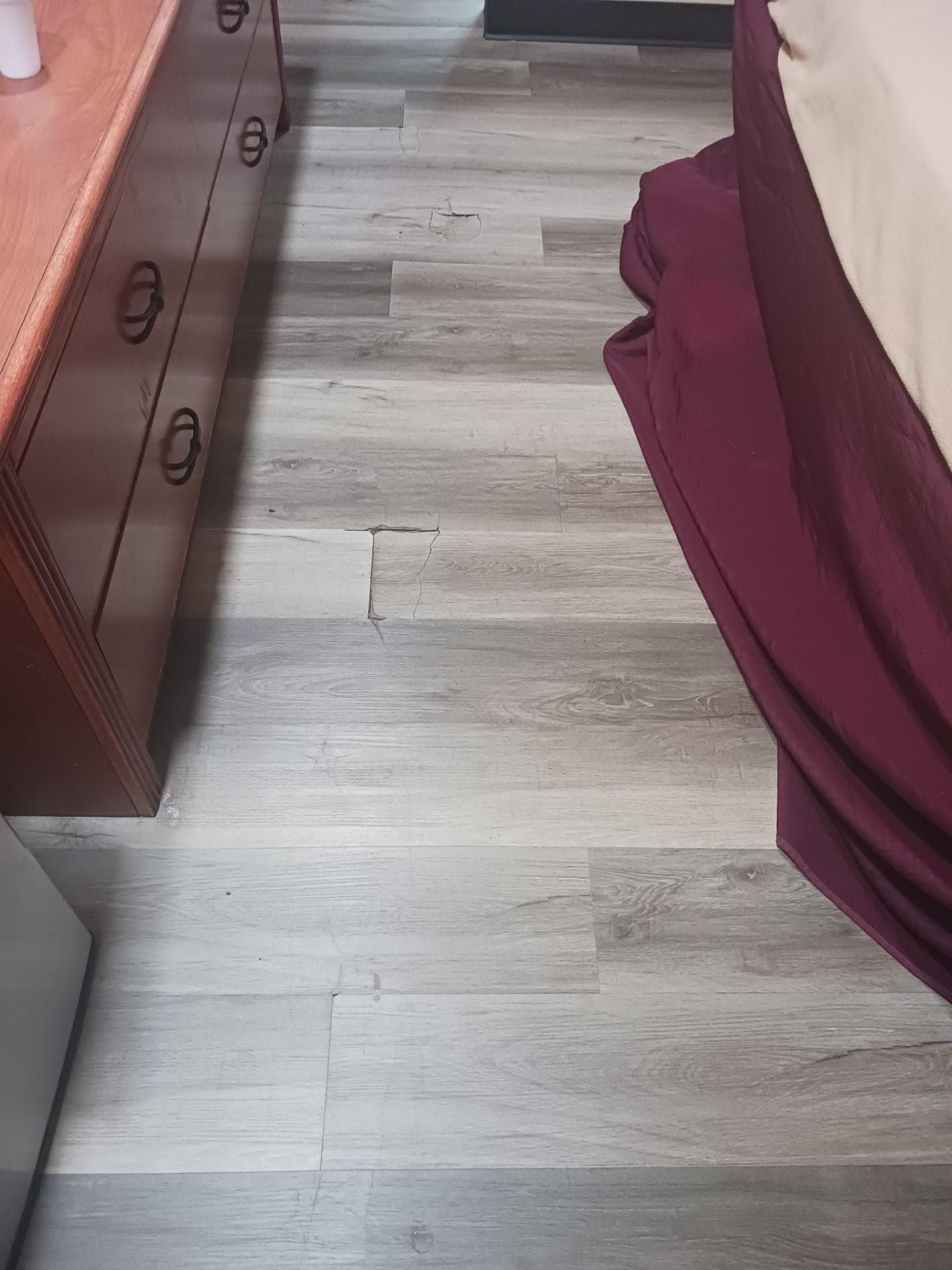 broken flooring