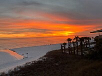 Sunset view from the balcony.
