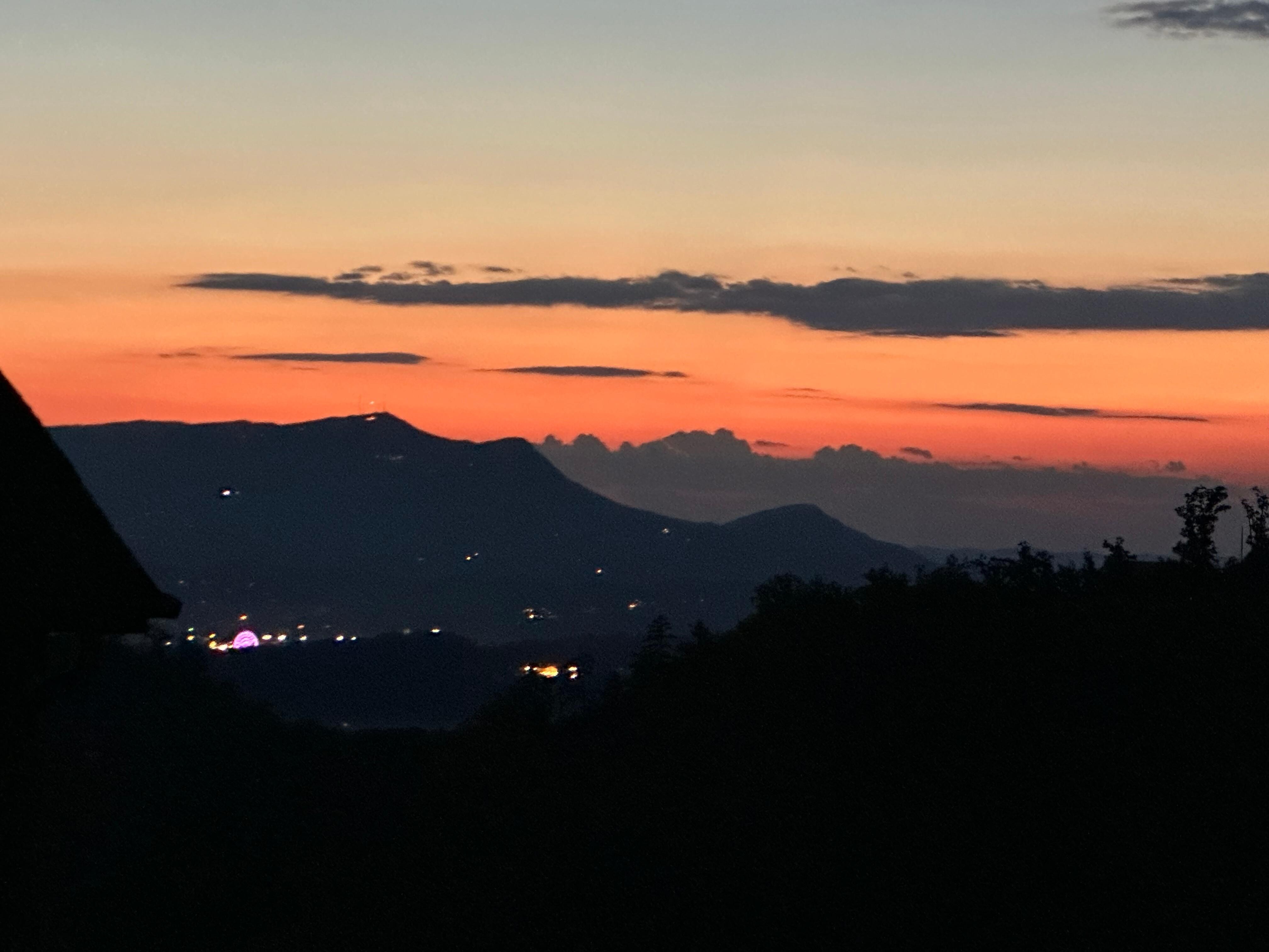 Sunset from the deck 