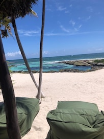 Caleta Tankah Beach, a beautiful, seaweed free cenote to swim in