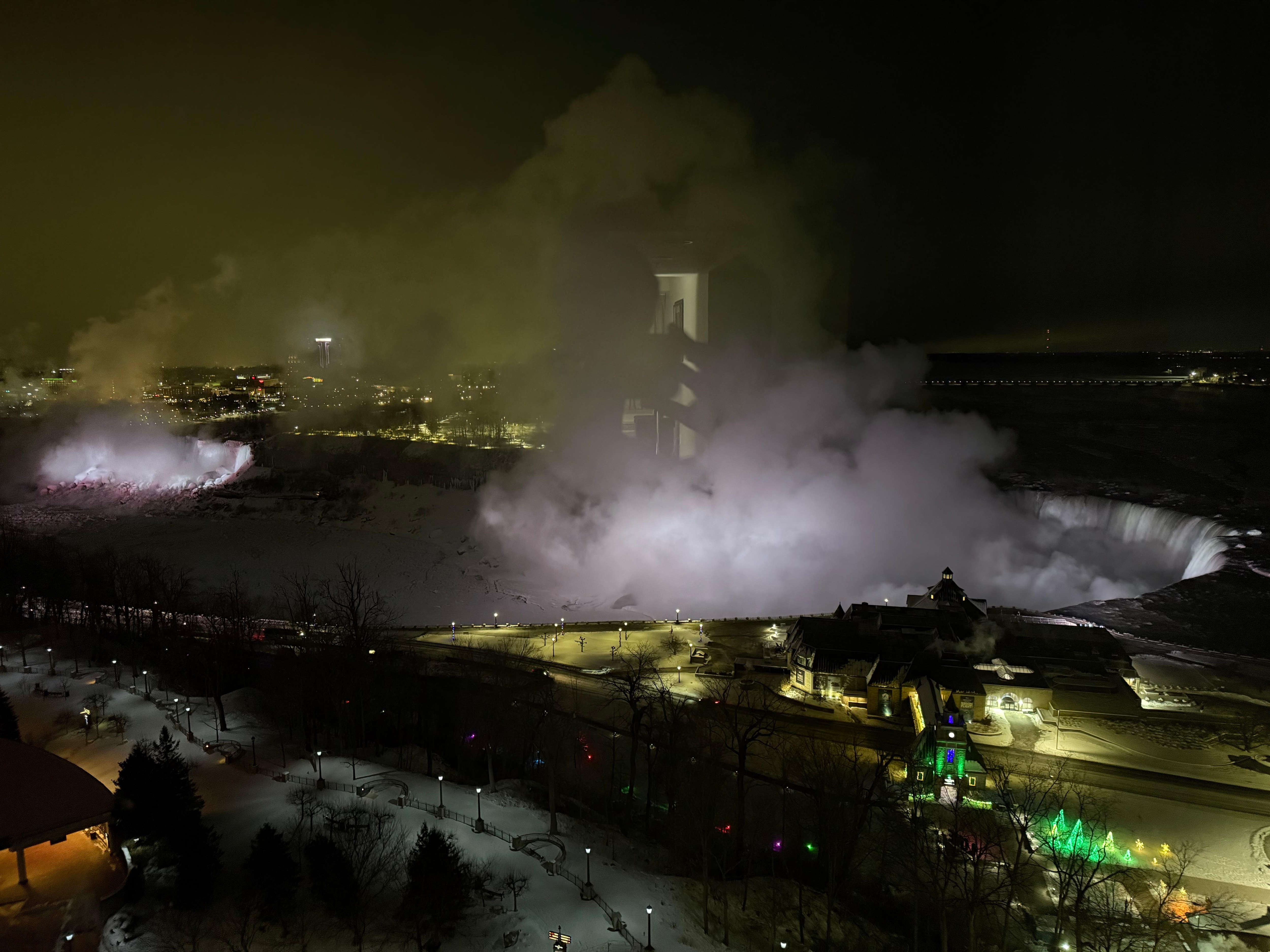 View from room night