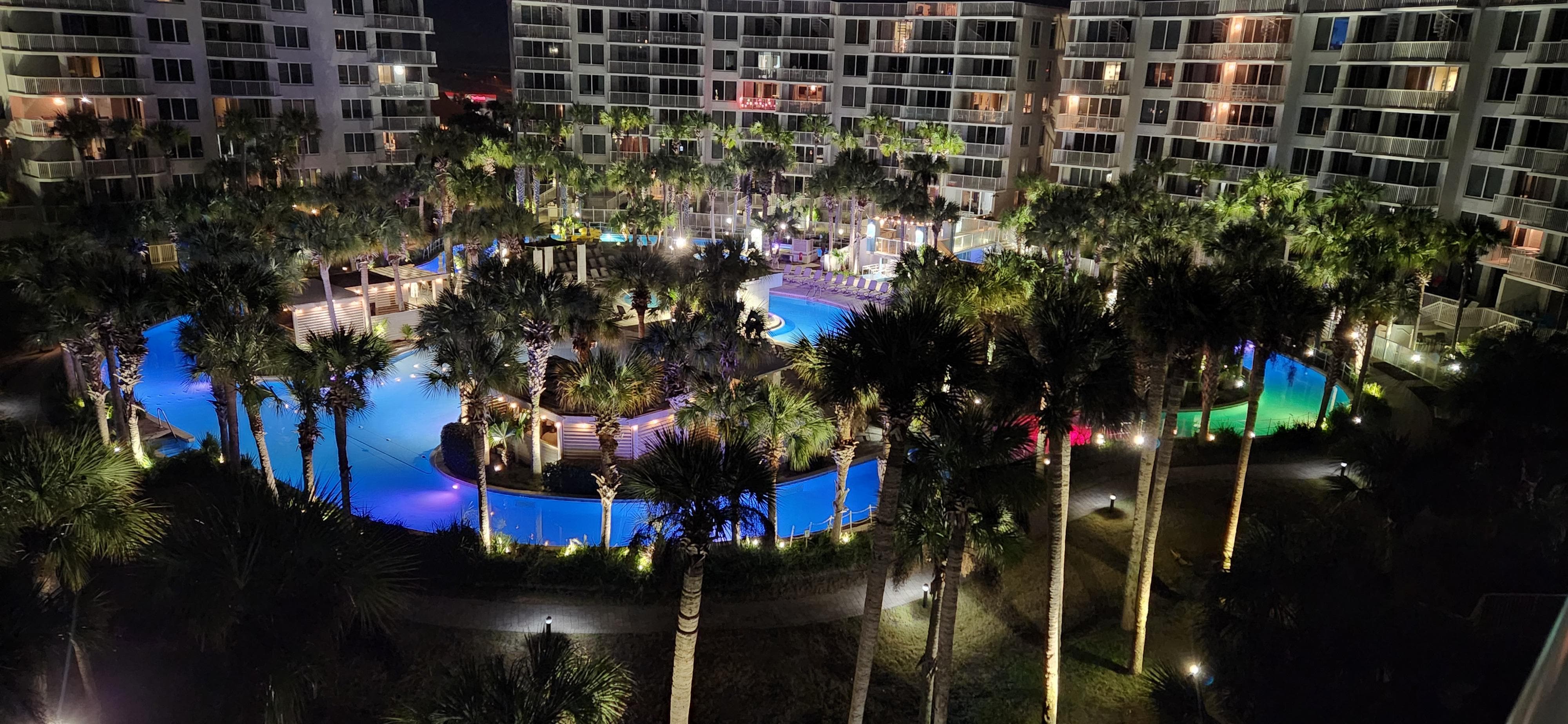 Lazy River at night.