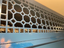 Vent at entrance of room.