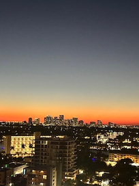 Beautiful sunsets over downtown Ft Lauderdale
