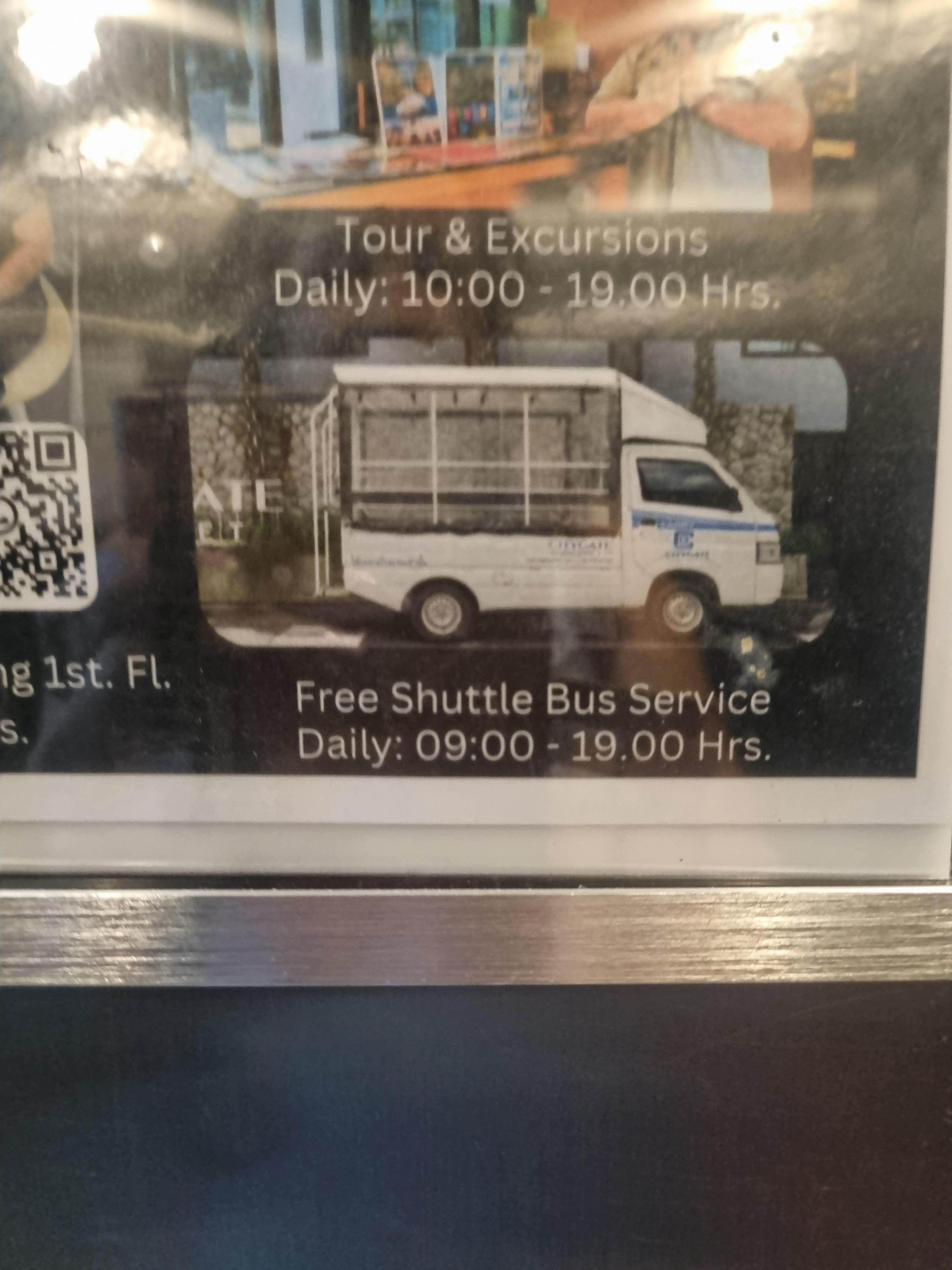 Shuttle service promotion 