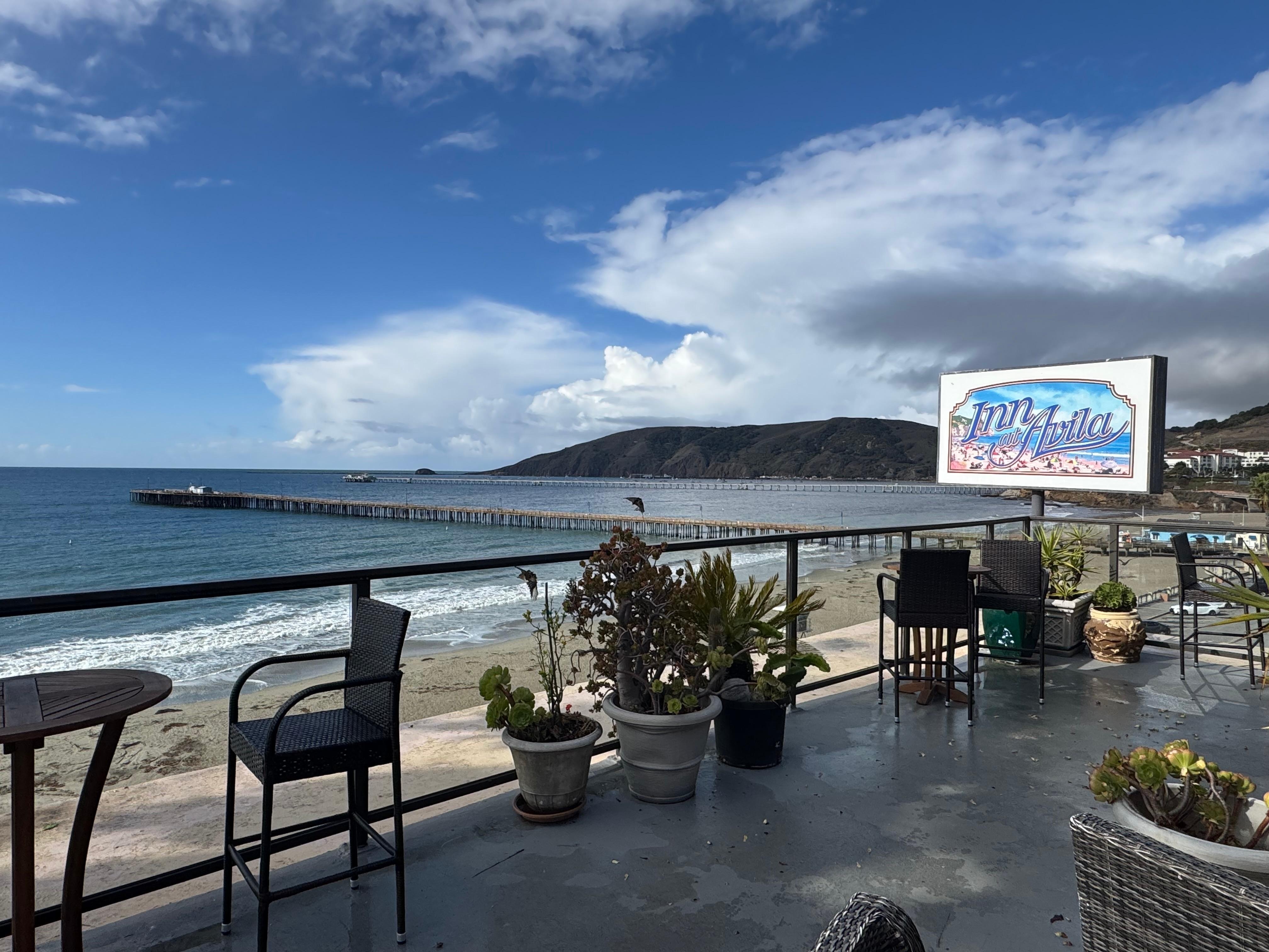 From the deck where breakfast was served.