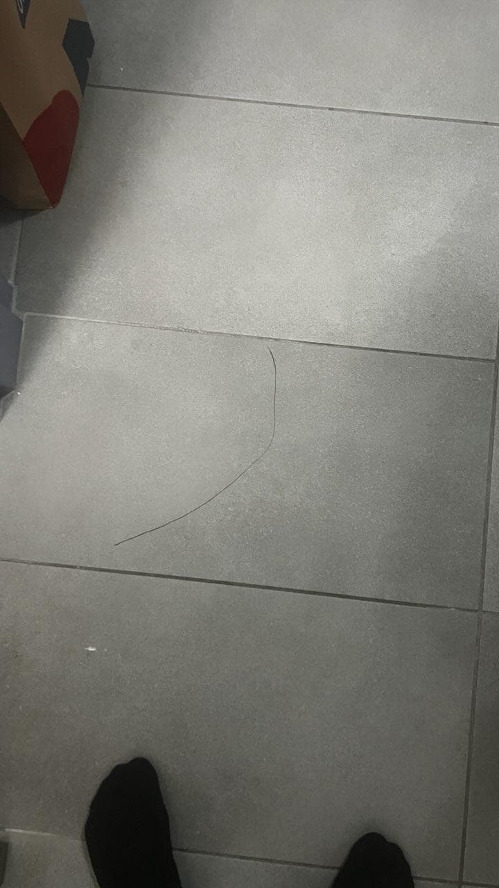 Hair in sinks, floors and showers